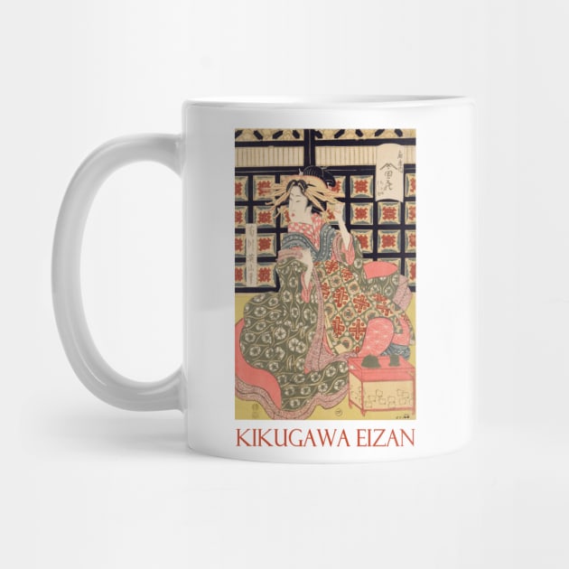 Courtesan of the Ogiya Brothel by Kikugawa Eizan by Naves